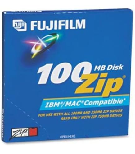 Amazon.com : Fuji® IBM/Mac Compatible Zip Disk, 100MB : Blank Zip